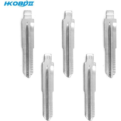 HKOBDII #34 Metal Blank Uncut Flip KD Remote Key Blade Type for Kia Rio Accent