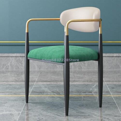 Nordic Luxury Dining Chair Family Table Armchair Creative Chair Back Italian Makeup Chair Sales Office Negotiation Chair
