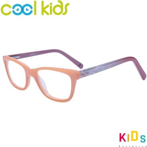 COOL KIDS Girls Myopia Optical Acetate Eyewear Glasses Frame Child Eyeglasses Frames for Children Eyeglasses 6-10 Ages Glasses