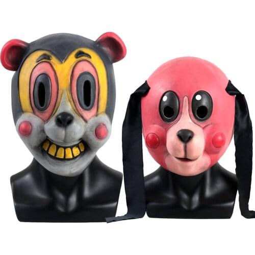 Hazel Mask Cha Cha Mask Cosplay Umbrella Academy Hazel Costume Accessory Cha Cha Latex Masks Halloween Carnival Party Props