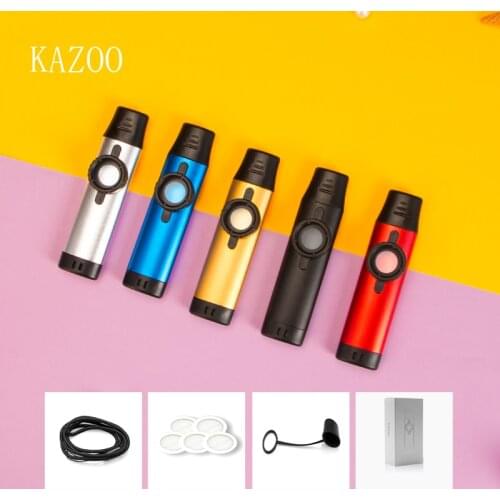 Metal Kazoos Musical Instruments Flutes Diaphragm Mouth High Quality Kazoos for Kids Guitar, Ukulele, Violin, Piano Keyboard