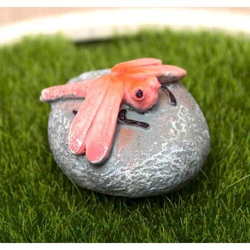 Miniature dragonfly Decoration Ornament Potted Plant Craft Home Garden