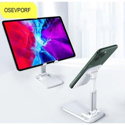 Desktop Smartphone Holder for iPhone 11 12 Android iPad Stand Metal Bracket Mount for Xiaomi Huawei Adjustable Support Tablet