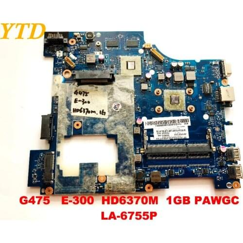 Original for lenovo G475 laptop motherboard G475 E-300 HD6370M 1GB PAWGC LA-6755P tested good free shipping