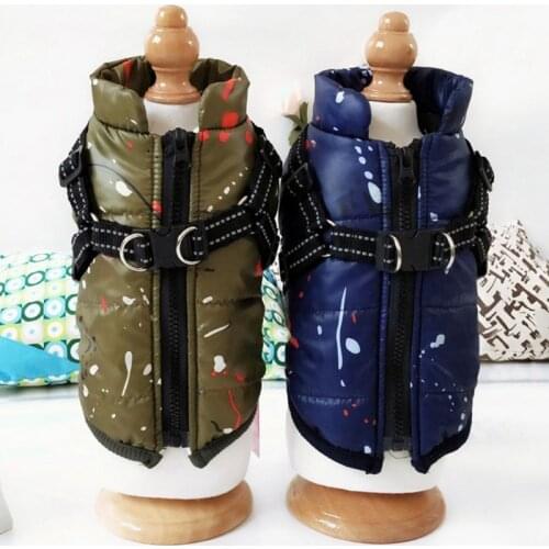 Pet Autumn Winter Waterproof Clothes Thickening Warm Dog Jacket Coat Sleeveless Vest Snowsuit Dog Down Parkas