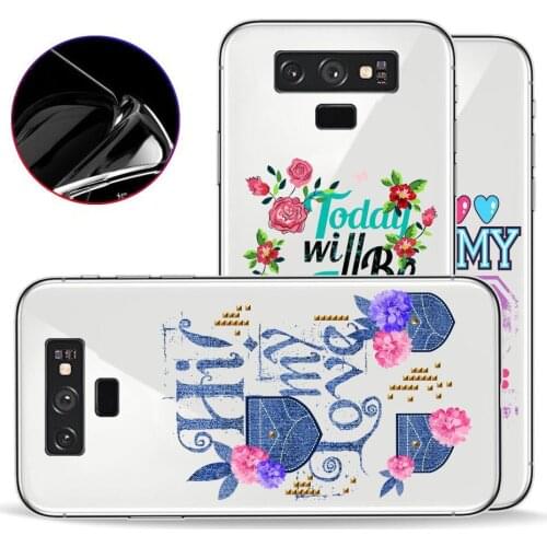 Anti - Fall Mobile Phone Shell ForSamsung Galaxy note9 All-inclusive Transparent Protective Case Ultra-thin Tidal