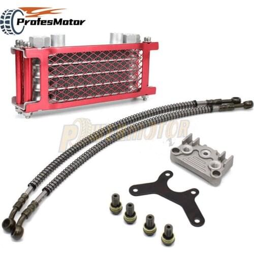 Motorcycle Engine Oil Cooler Radiator For Lifan Yinxiang Shineray Loncin Zongshen Kayo Bosuer Xmoto 125CC 140CC Dirt Pit Bike
