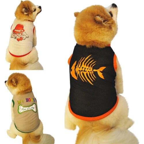Pet Dog Bottoming Fine Print Mesh Shirt Clothes Cat Lace Breathable Vest Summer Fashion Female Small Mid Large Pet Tank Blouse