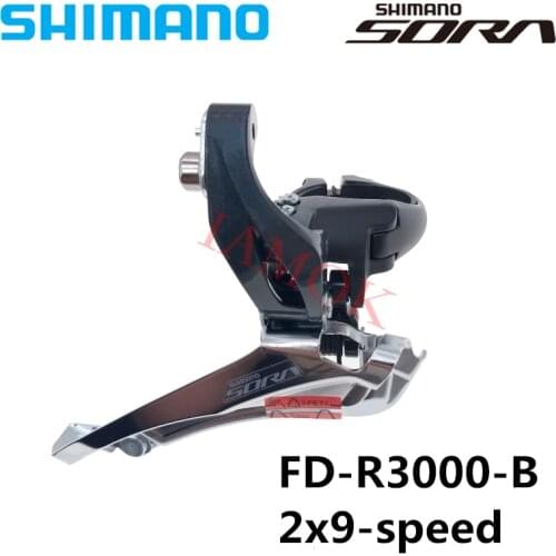 SHIMANO SORA FD-R3000-B Clamp Band Mount Front Derailleur Iamok Road Bicycle 2x9-speed 31.8mm Derailleurs Bike Parts