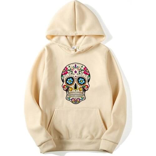 Fashion Brand Mens Hoodie Blend Cotton skulls printing Tops men and women Hoodies Sweatshirts hip hop streetwear 2020