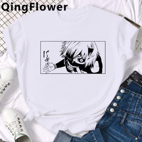 Anime Tokyo Ghoul Manga Kaneki Ken top tees summer top men couple white t shirt kawaii summer top harajuku kawaii ulzzang