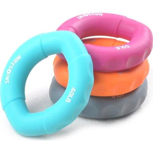 Hand Grip Muscle Developer Power Wrist Arm Training Machine Carpal Expander Rubber Exerciser Finger Gripper Ring Gym Anti Stress