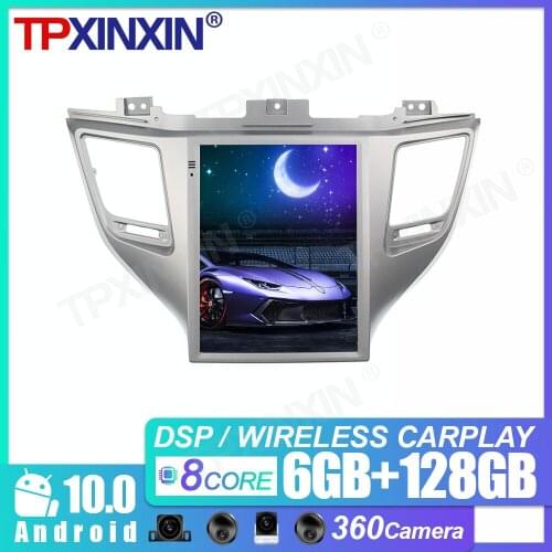 Vertical Screen For Hyundai Tucson 2016-2018 Android 9.0 6+128G Carplay Car GPS Navigation Headunit Multimedia Player Auto Radio