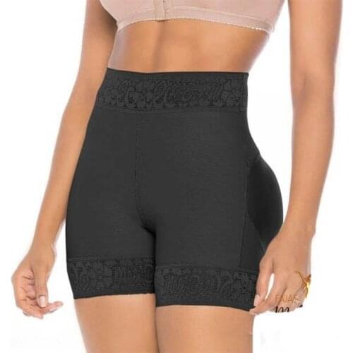 High Waist Women Butt Lifter Hip Enhancer Pads Underwear Lace Padded Control Panties Slimming Sweat Shorts
