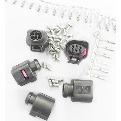5 Sets 6 Pin Oxygen Sensor Connector Throttle Plug Connector Throttle Plug For 4H0973713 1 928 404 669