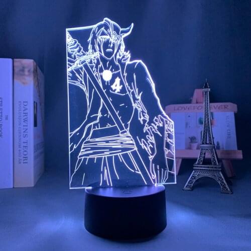 Anime 3d Lamp Bleach Ulquiorra Cifer for Bedroom Decor Nightlight Cool Birthday Gift Acrylic Led Night Light Bleach
