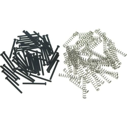 Dopro 50 Units Imperial Humbucker Pickup Height Screws Guitar Pickup Screws with Springs Fits Gibson/EMG/Seymour Duncan/Dimarzio