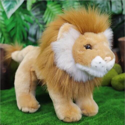 Simulation Lion Animal Children Plush Baby Kid Stuffed Toy Gift