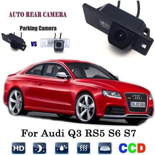 Rear View Camera For Audi Q3 RS5 S6 S7 CCD Night Vision Reversing Camera / license plate camera/backup Camera