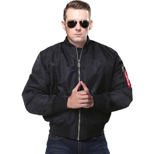 Autumn Winter Classic New Mens Clothing Bomber Jacket MA1 Pilot Flight Coats Windproof Waterproof Outerwear
