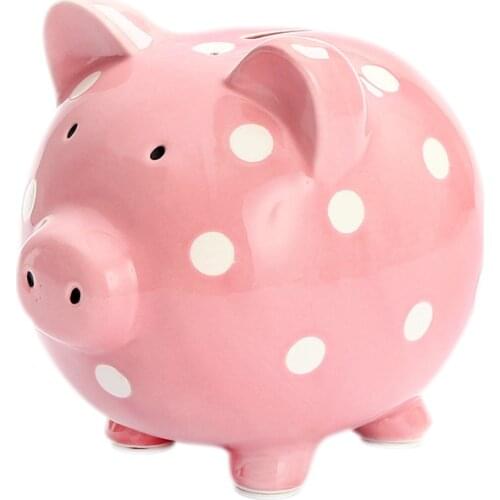 Cute Piggy Bank Pink Modern Fashion Funny Money Box For Kids Safe Coin Cash Bank Magic Dispensador De Monedas Home Decor GG50cq