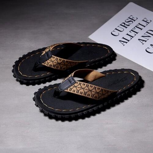 Summer Couples Men And Women Fashion Trend Flip Flops Home Slippers Non-Slip Beach Sewing Cool Student Clip Outside Slides