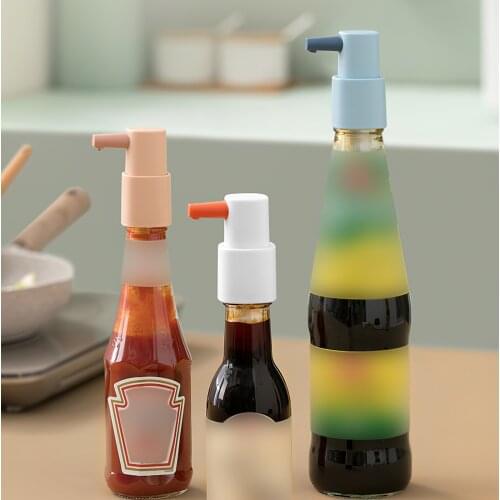 Syrup Bottle Nozzle Pressure Syrup Ketchup Vinegar Bottle Press Nozzle Sauce Push-Type Pump Push-Type Tools Kitchen Accessories