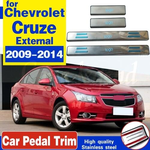 Stainless steel car Scuff Plate/Door Sill Door Sill For chevrolet Cruze classic 2009 2010 2011 2012 2013 2014 Car styling