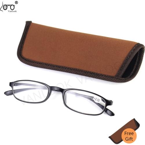 TR90 Thin Optics Reading Glasses Mini for Sight Women Men Clear Ladies Diopter Eyeglasses 1.0 1.5 2.0 2.5 3.0 3.5 4.0