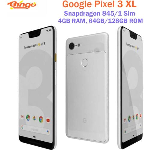 Original Google Pixel 3 XL 6.3" Octa Core 4GB RAM 64GB ROM Android 9.0 NFC Fingerprint mobile phone original fast charger