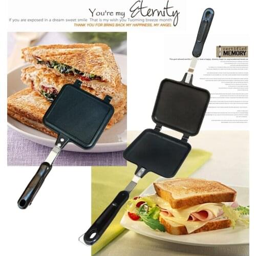 34.5 * 15cm Pan Double-sided Grill Frying Pan Cookware Steak Frying Pancake Outdoor Kitchen Supplies WF1129316