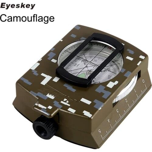 Eyeskey Waterproof Survival Military Compass Hiking Camping Army Pocket Military Lensatic Compass Handheld Military Equipment