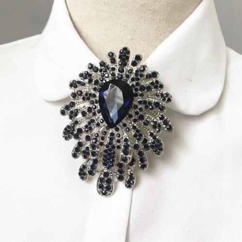 High-end Luxury Korean Version British Rhinestone Bow Ties Fashion Mens Wedding Formal Wear Shirt Accessories Unisex Jewelry