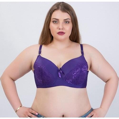 WomenT-Shirt Bra Plus Size Bras F Cup Bra Lace Bra Breathable Bra Top Underwear Padd Bra Thin Cup Full Coverage Plus Size Bra