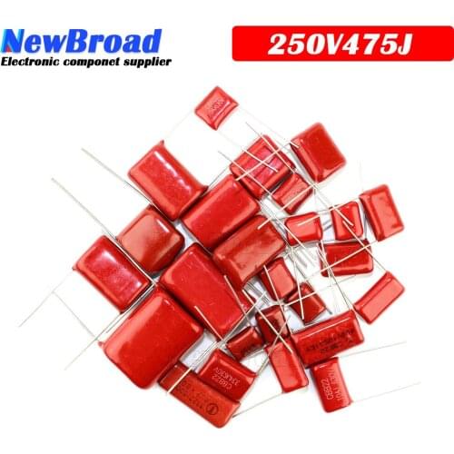 10PCS 250V475J Pitch 25MM 250V 4.7UF 475 4700PF CBB Polypropylene film capacitor