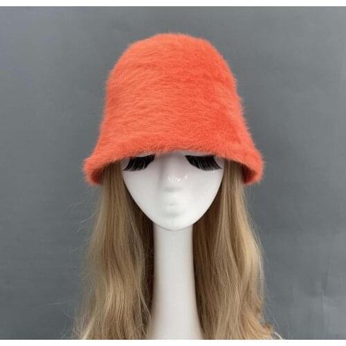 2021 Rabbit Hair Bell Hat Fashion Casual Hat High Quality Unisex Cap Outdoor