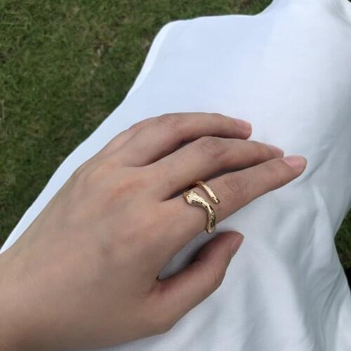 Asian western Retro exaggerated punk style fashion bracelet with gold alloy simple snake for charming women