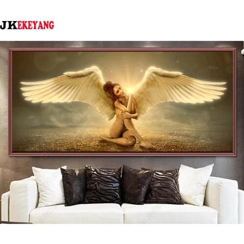 Large size diy 5D diamond painting Full drill angel diamond embroidery mosaic cross stitch Y4445