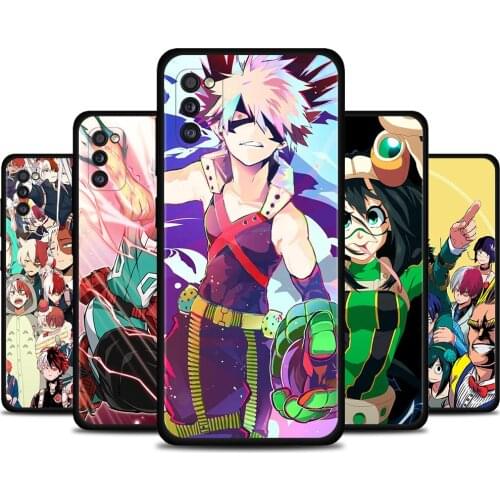 Phone Case For Samsung A51 Cover Soft Funda for Galaxy A71 A12 A21 A52 A42 A11 A02s A02 Coque Boku no Hero Academia
