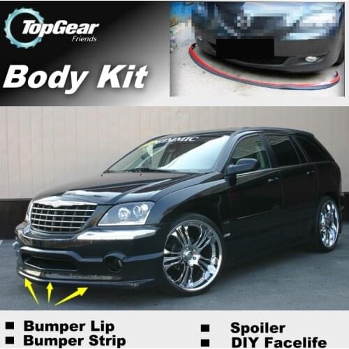 Bumper Lip Deflector Lips For Chrysler Pacifica Front Spoiler Skirt For TopGea Fans to Car View Tuning / Body Kit / Strip