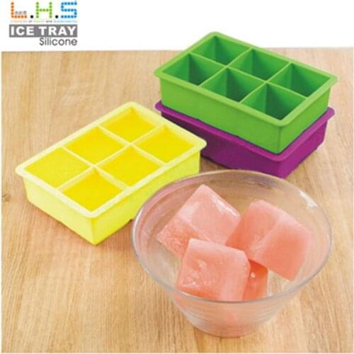 3pcs/lot Ice Cream DIY Ice Cube Tray Square-shaped Ice Cream Mold Frozen Maker for Hot Summer Drinking Tool Kitchen Tools