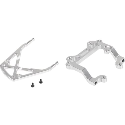 Front Bumper Bracket With Rear Upper Bulkhead Brace Rear U-Shaped Holder For 1/5 HPI Baja 5B 5T 5SC Rovan KM Buggy