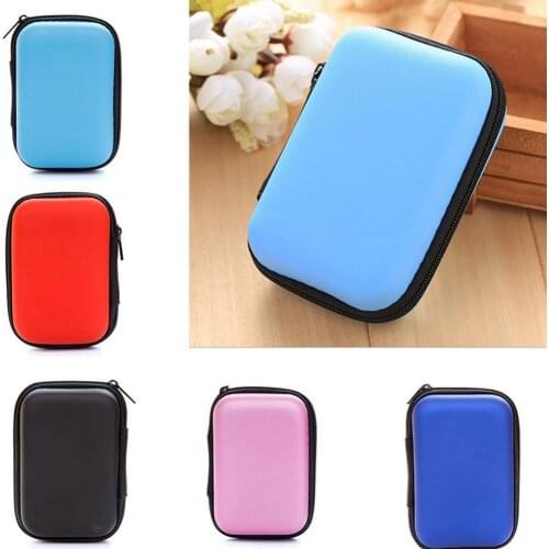 Square Earphone Storage Box Waterproof Headphone Holder Bag Zipped Pouch Earbud For Headset Carrying Hard Bag Case Earphone D3L6