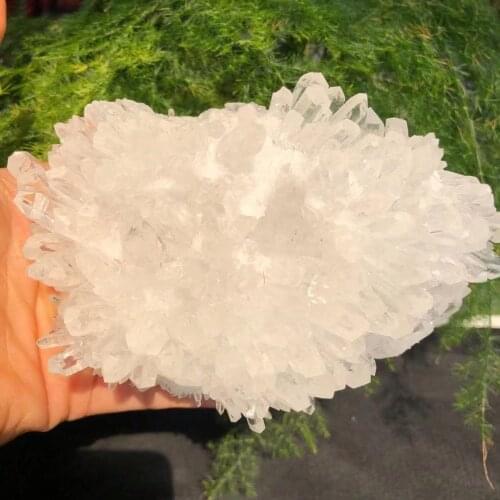 Natural white crystal clear cluster Original Stone Quartz Mineral Specimen rock Raw Gemstones reiki Healing Deco