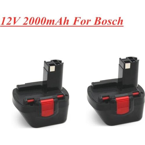 12V 2000mAh Ni-CD Battery For 2 607 335 709 PAG GSR PSR 12 VE-2 BAT043 BAT045 2 607 335 697 Power drill For BOSCH GSR 12