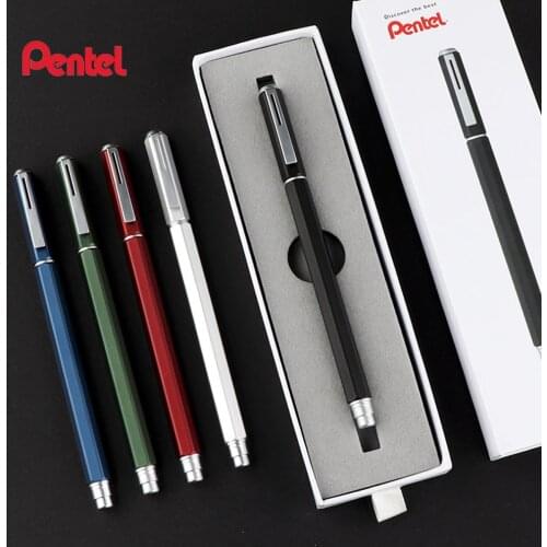 Pentel ENERGEL Metal Pen Holder BLN665 Quick-drying Gel Pen Hexagonal Creative Pen Body 0.5mm Student Office Signing