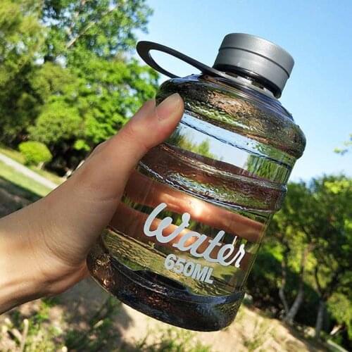 650ml Large Capacity Water Bottle Life Outdoor Bpa Free Portable Students Sport Drop-Proof Plastic Drinkware Gym Fitness Kettle