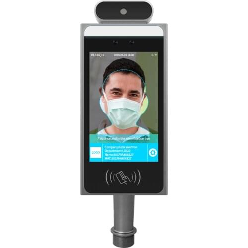 Facial recognition attendance system 8 inch camera facial recognition device with intelligent temperature access control