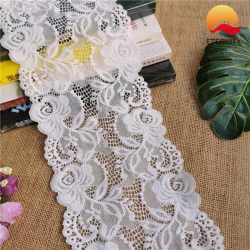 E2007 15cm Bright red latest style of thick lace for clothing edge decoration
