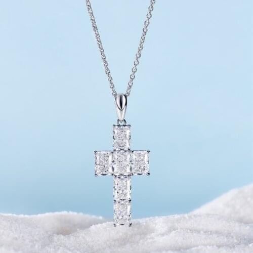 Designer Fashion 925 Sterling Silver Jewelry 5A Cubic Zirconia Party Necklace